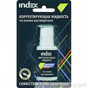Корректир.  жидкость INDEX 20мл на растворителе